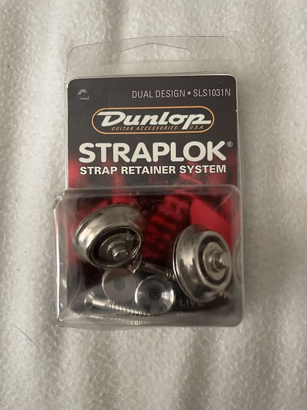 Dunlop Dual Design Straplok Chrome Reverb