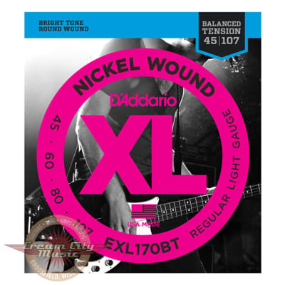 D'Addario EXL170BT Balanced Tension .045-.107 Long Scale Bass String Set image 1