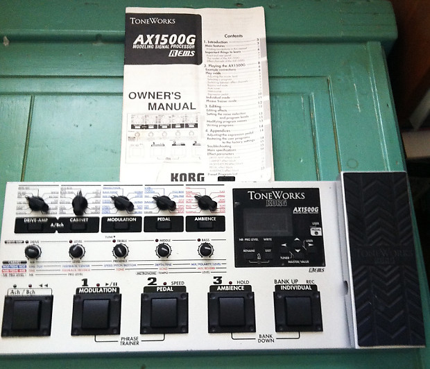 AX1500G MultiEffects Processor Pedal Reverb