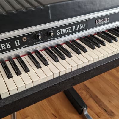 Rhodes Mark II Stage 73-Key Electric Piano 1979 - 1983 - Black Flat Top for sale