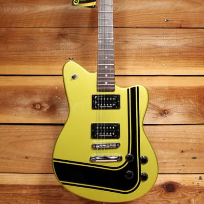 FENDER TORONADO GT HH rare Big Block Racing Stripe Olive Guitar Clean! 49601 image 3