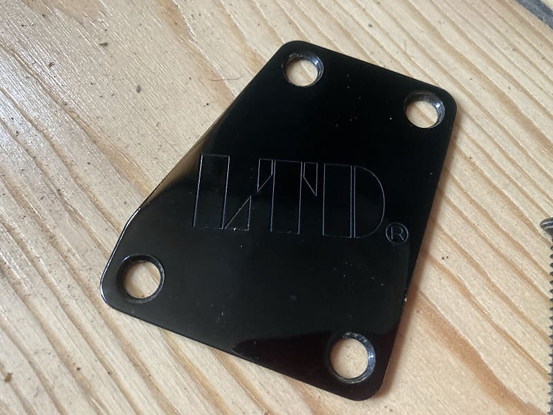 ESP LTD Angled Electric Guitar Neckplate + Screws Black Reverb UK