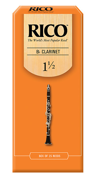 Rico RCA2515 Bb Clarinet Reeds - Strength 1.5 (25-Pack) image 1