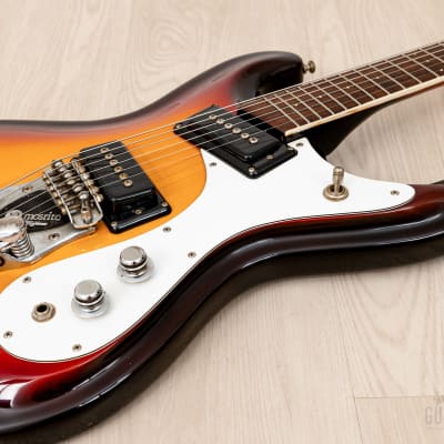 1991 Mosrite Ventures Model USA-Made "Built in Soul" Sunburst w/ Vibramute & Case, Semie Moseley image 6