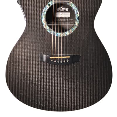 RainSong OM1000 Acoustic/Electric Guitar w/ OHSC – Used - Black image 2