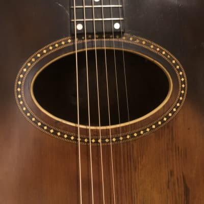 Vintage Gibson U-harp 6 String Conversion 1910’s 1920’s Sunburst image 2