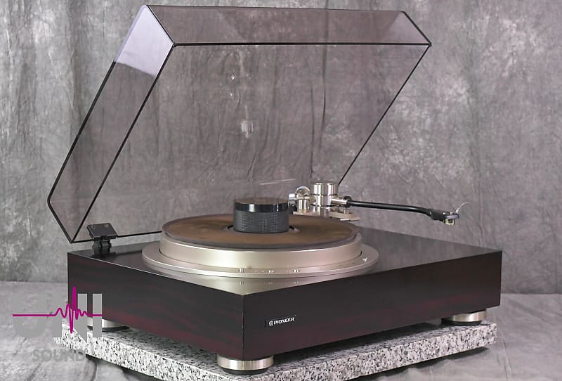 Pioneer PL-70L ll Direct Drive Turntable W/ audio-Technics AT665BX DISC STABILIZER  			