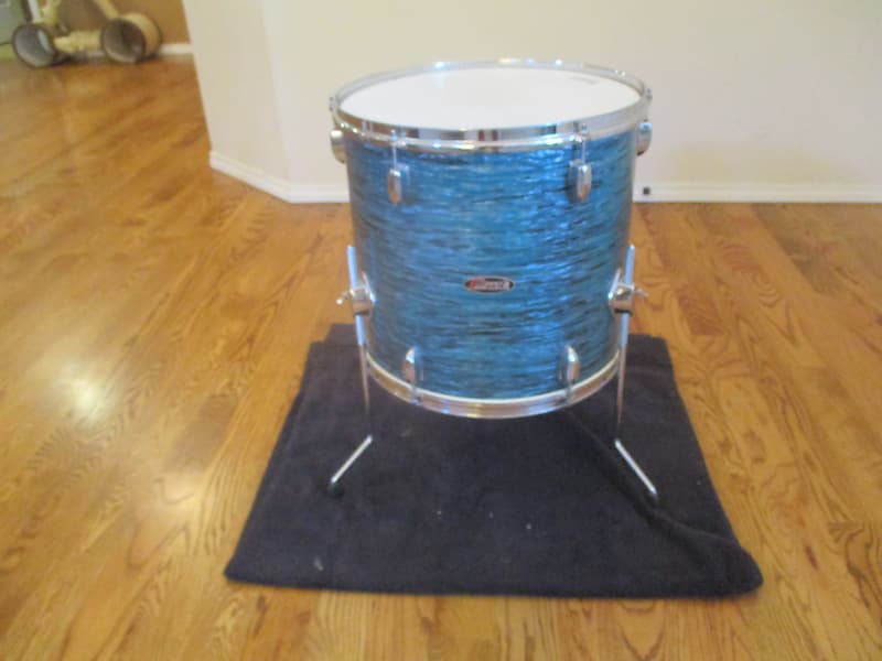 Pearl Vintage 16 X 16 Floor Tom, Blue Strata, Made In Japan Reverb