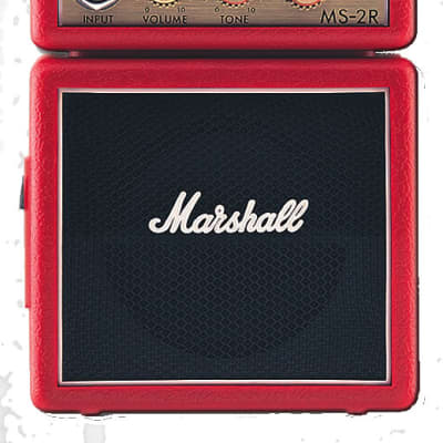 Marshall MS-2R mini ampli guitare stack Red