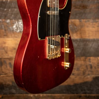 (pre-owned) Fender Custom Shop Masterbuilt Yuriy Shishkov 1960 Journeyman Relic Telecaster Candy Apple Red image 2