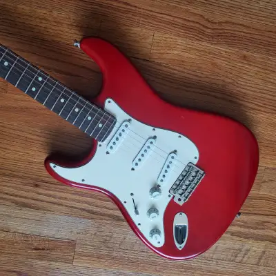 Fender Highway One Stratocaster Left Handed || Transparent Red for sale
