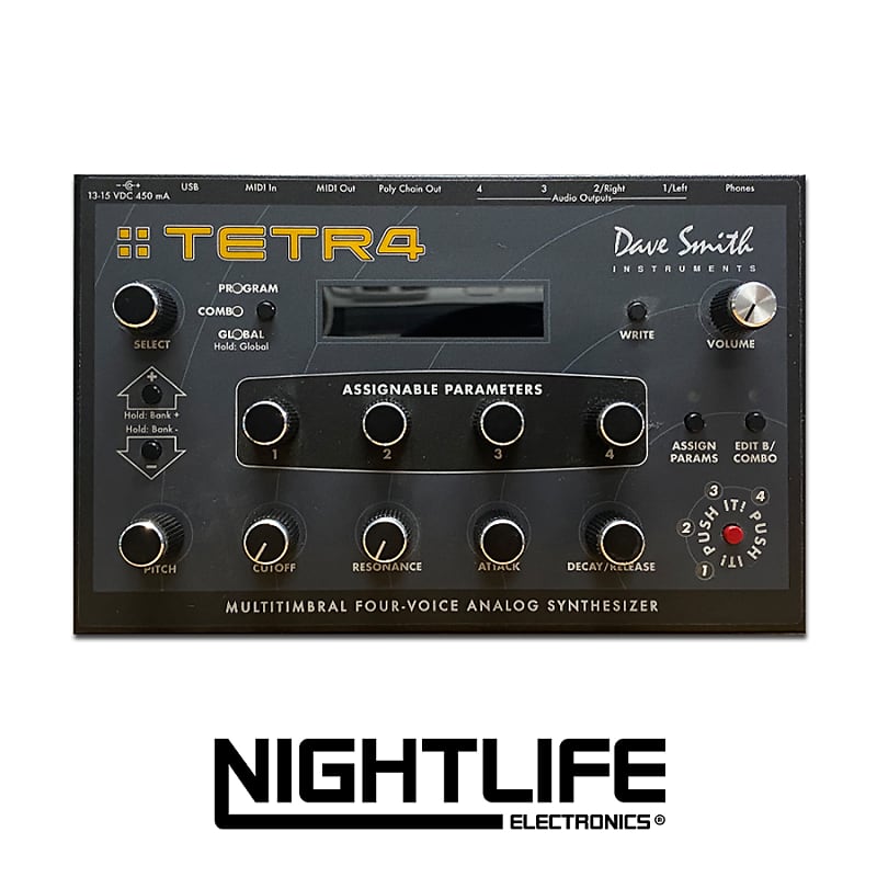Dave Smith Tetra 4 シンセサイザー 中古 レア Dave Smith Instruments Tetra Desktop 4-Voice Polyphonic