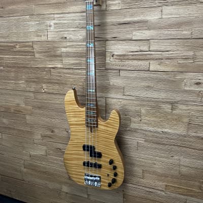 Sire Marcus Miller P10 4- string bass 2021 - Natural Gloss Flame Top. 8lbs 5oz w/ gig bag image 3