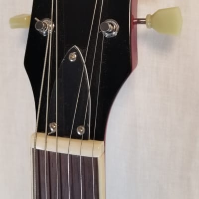 Tokai Pre Owned ES86 SR Semi Hollowbody Guitar Seethru Red image 7