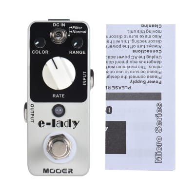 MOOER E-Lady Classic Analog Flanger Electric Guitar Effect Pedal True Bypass for sale