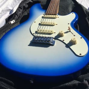 Aria Nexter Electric Guitar Cool Blue RARE Nice w/ Case image 3