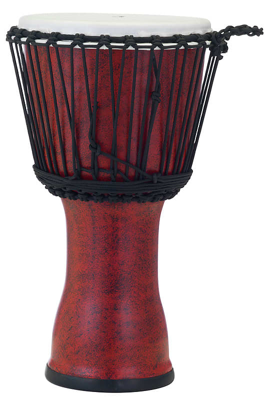 PBJVR10699 Pearl 10 Rope Tuned Djembe in #699 Molten Scarlet image 1