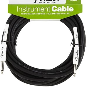 Fender Performance Series Instrument Cable, 25', Black 2016