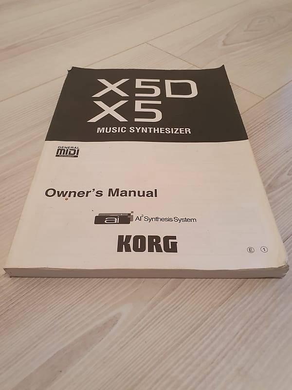 Korg X5D/X5 Manual. English Language. Good Condition. Global Ship. 1 Of 2. image 1
