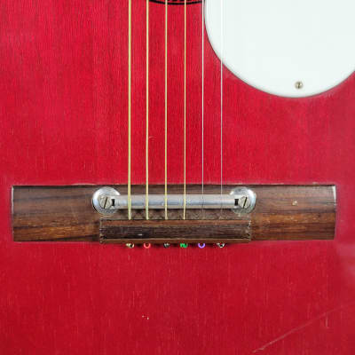 Eko Concert Acoustic Luthier Project rare model Cherry with white gaurd image 11