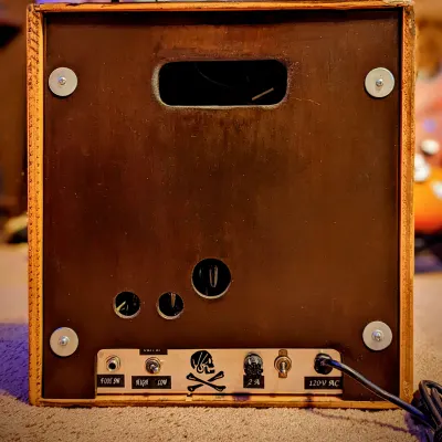 Handmade Tube Combo Amp, "Lil' Vibe" AA764 circuit, repurposed speaker cabinet image 4