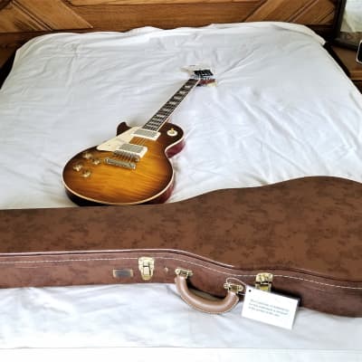 Left Handed 2018 Gibson Historic 1959/R9 Les Paul, New with COA/OHSC, Magnificent Top! image 23