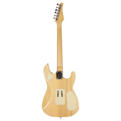Sawtooth ES Hybrid Left-Handed Electric Guitar with Original Floyd Rose, Natural Flame Maple, with ChromaCast Gig Bag image 4