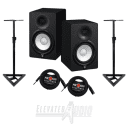 Yamaha HS7 Powered Studio Monitor Pair + 2x Gator Stands + 2x Cables! WOW! CA's #1 Dealer!