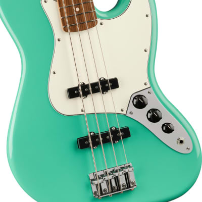 Fender Player Jazz Electric Bass. Pau Ferro Fingerboard, Sea Foam Green image 4