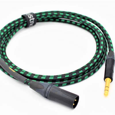 25' Evidence Audio Lyric HG TRS/XLR Microphone Cable ~ Gold or Nickel Plugs UPTOYOU ~ Free Bag image 1