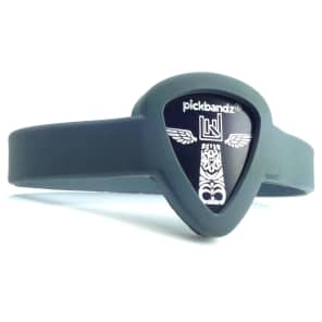 Pickbandz PBW-LG-GY Wristband Guitar Pick Holder - Adult Medium/Large