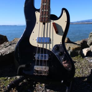 Electra Jazz "Long Necker" Bass No. 2273 1970's Jet Black image 15