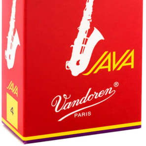 Vandoren SR264R Java Red Alto Saxophone Reeds - Strength 4 (Box of 10)