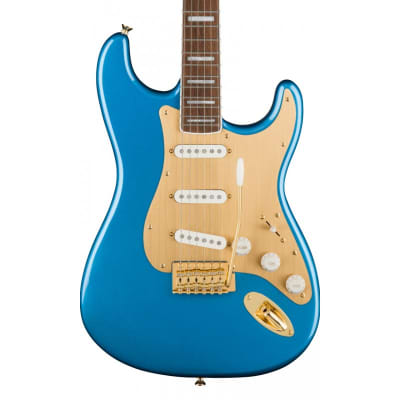 Squier 40Th Anniversary Stratocaster Gold Edition Lake Placid Blue imagen 1
