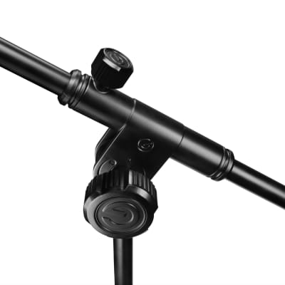 Gravity Touring Series Short Microphone Stand, Round Base and 2-Point Adjustable Telescoping Boom image 5