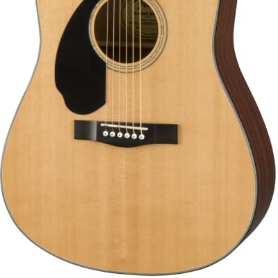 Fender CD-60S Solid Top Dreadnought Acoustic Guitar, Left Handed - Natural w/ Hard Case image 4