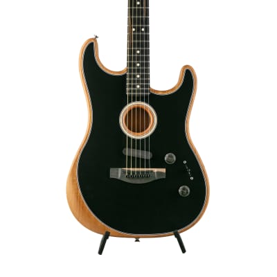 Fender American Acoustasonic Stratocaster, Black, US210433A image 4