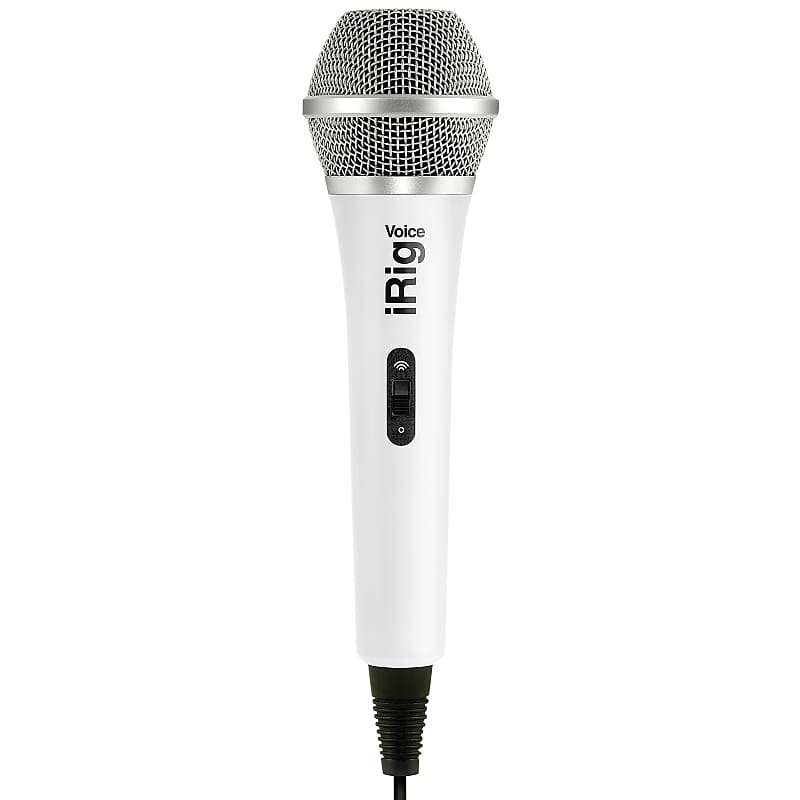 iRig Voice Handeld Portable Karaoke Microphone for Smartphones Tablets in White image 1