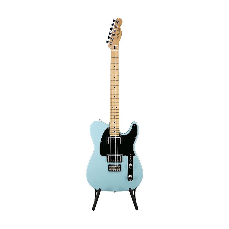 Fender Limited Edition Player Telecaster HH Electric Guitar, Maple FB,  Daphne Blue