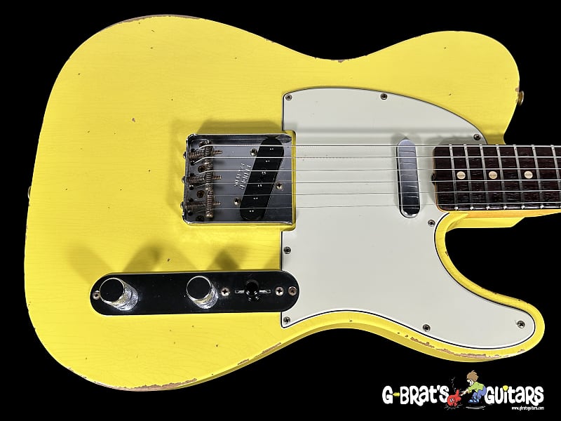 2022 Fender Telecaster 1963 Custom Shop '63 Reissue Tele Heavy Relic ~ Graffiti Yellow image 1