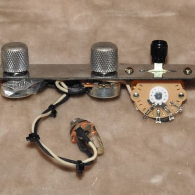 Gotoh Aged Telecaster Loaded Control Plate With Full Size Pots Russian PIO  Cap  Oak Grigsby Switch! image 2