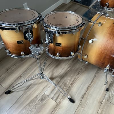Allegra Custom 1990s - Brown fade Drum set 5 piece image 2