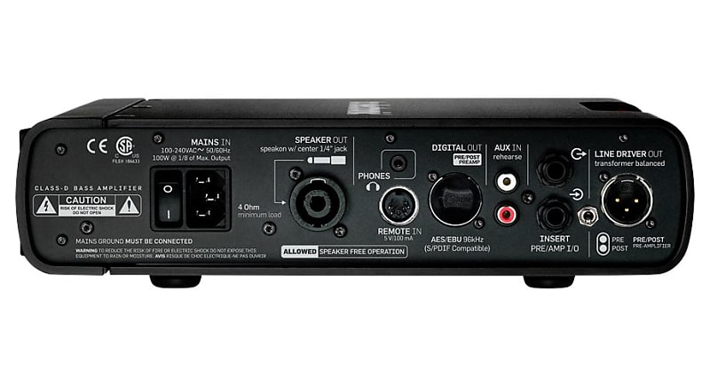 ベース TC ELECTRONIC RH750 RS210 RS212 RC4 SET TC Electronic RH750 Bass Amp 2.0 Head (750 Watts) | zZounds
