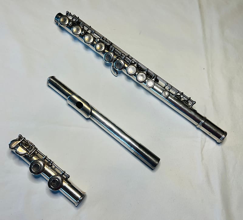 Yamaha Flute 225SII Fresh Repad Silver Plated Plays Well | Reverb