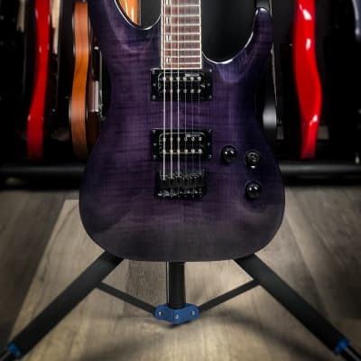 ESP LTD H-200FM Electric Guitar - See Thru Purple image 2