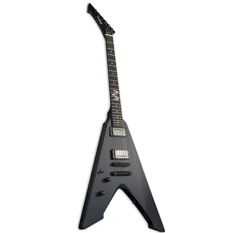 ESP LTD Vulture LH Left-Handed Black Satin Electric Guitar