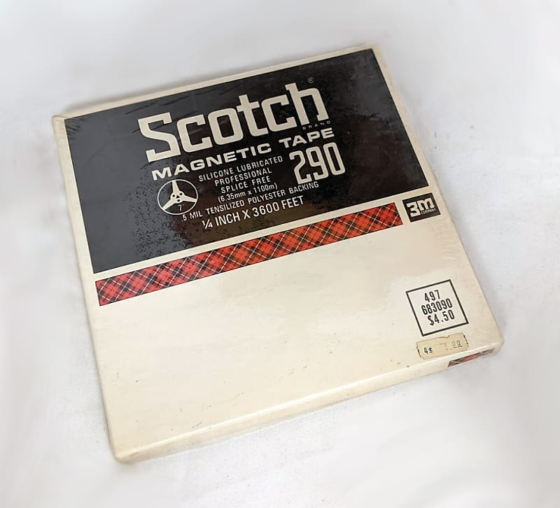 3M Scotch 290 Reel to Reel 1/4 x 3600 ft Professional Audio