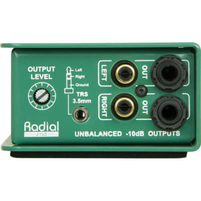 Radial J-Iso Stereo +4dB to -10dB converter image 2