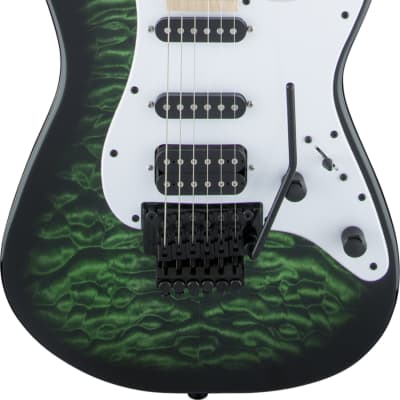 Jackson X Series Signature Adrian Smith SDXQ Electric Guitar Transparent Green image 1