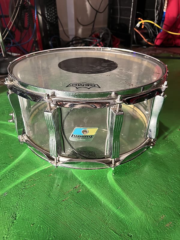 Ludwig Vistalite Reissue 5x14" Snare Drum 2001 - Present - Clear image 1